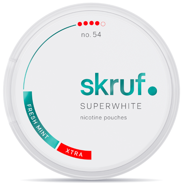 Skruf Superwhite No.54 Fresh Mint Extra Strong