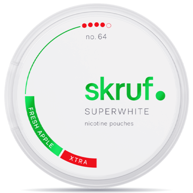 Skruf Superwhite No.64 Fresh Apple Extra Strong