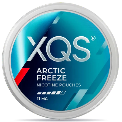 XQS Arctic Freeze nicotine pouches can 11mg strength icy mint flavor